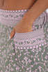 Harem pants in printed cotton with one side pocket